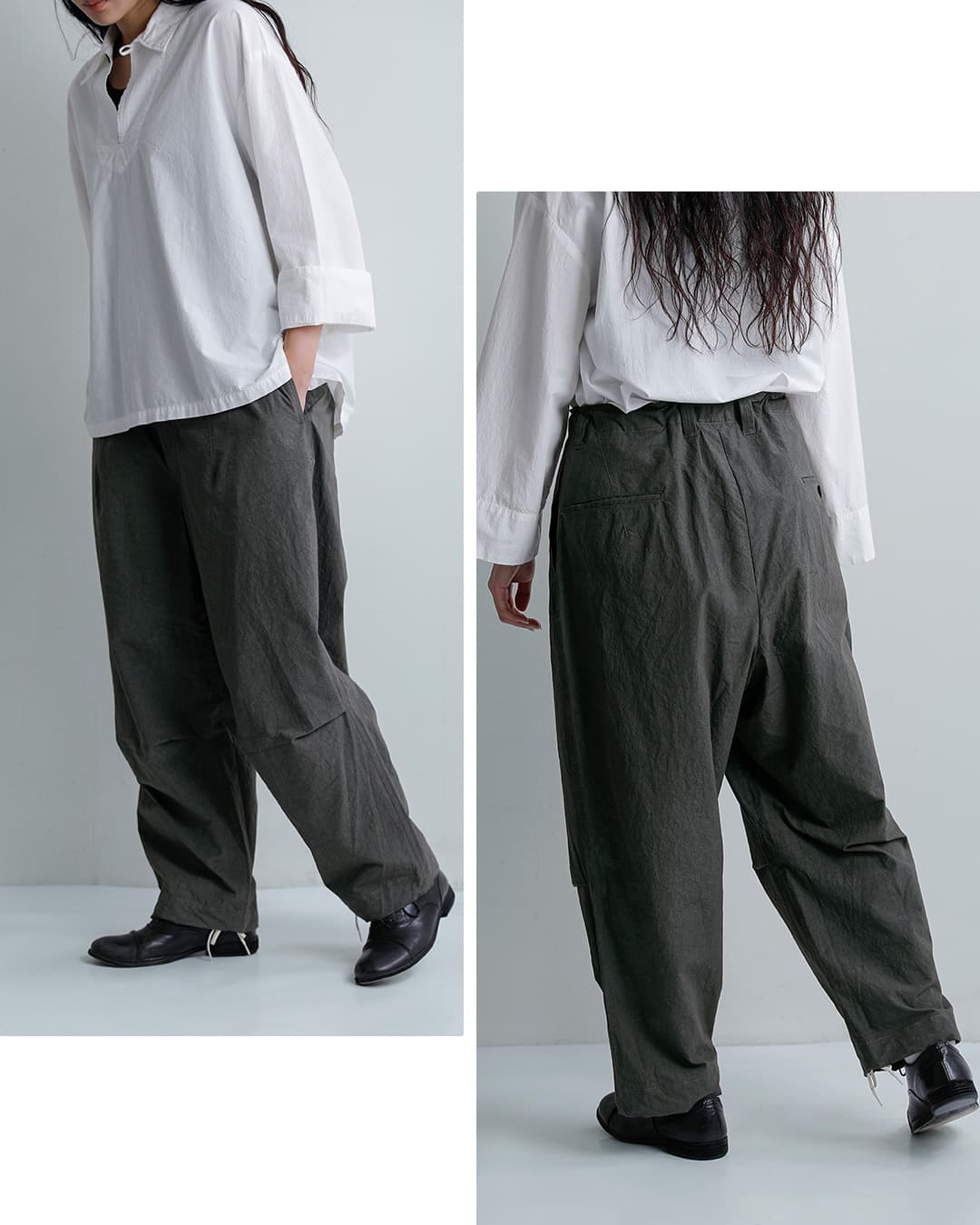 HAVERSACKコットンリネンタイプライター ワーク パンツ 862637