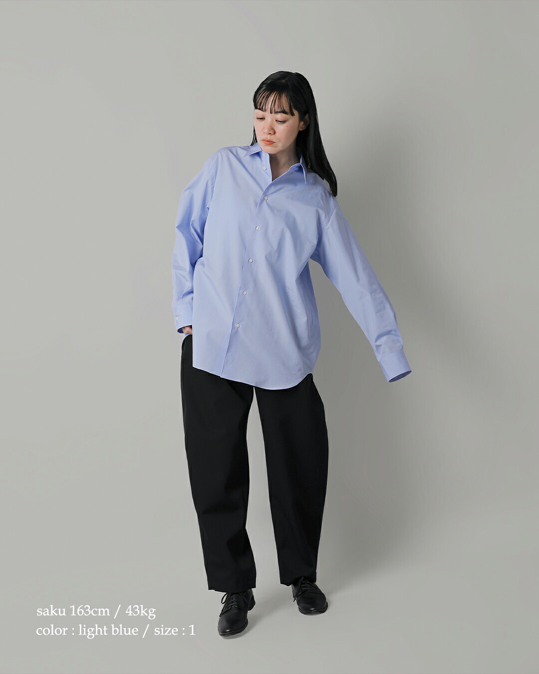LOEFF(ロエフ)コットンブロードレギュラーカラーシャツ8811-250-0010