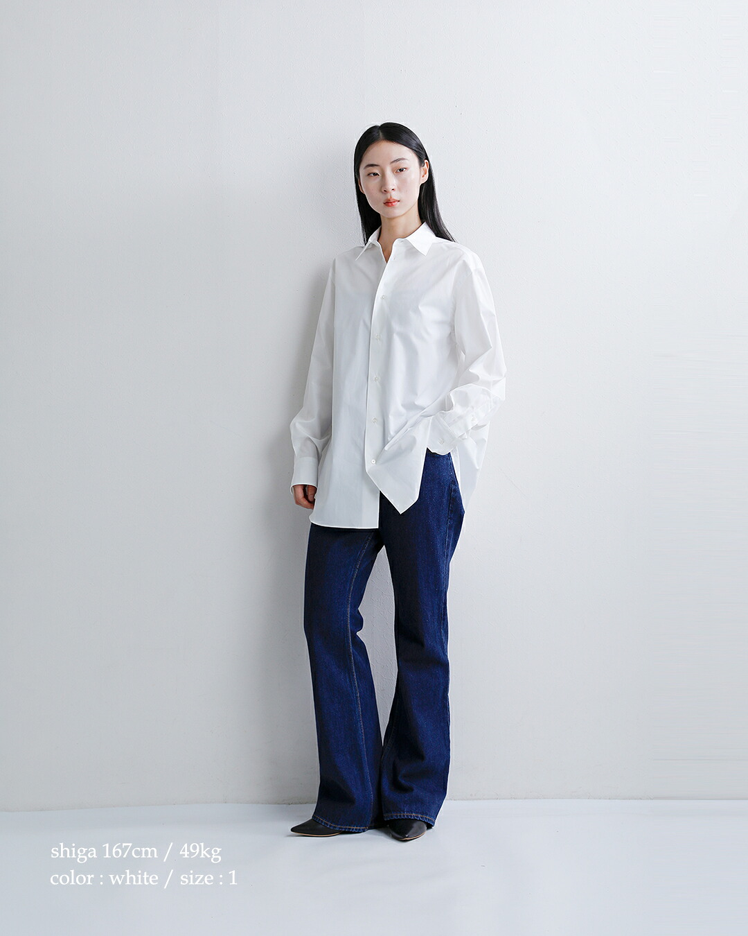 LOEFF(ロエフ)コットンブロードレギュラーカラーシャツ8811-250-0010