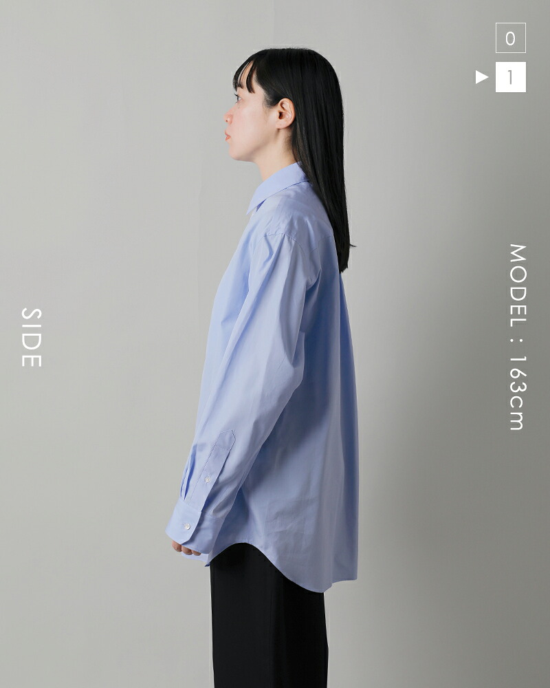 LOEFF(ロエフ)コットンブロードレギュラーカラーシャツ8811-250-0010