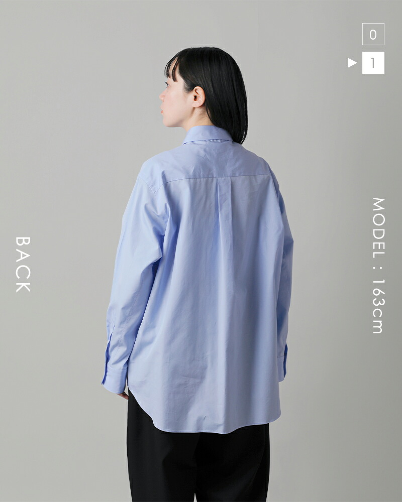 LOEFF(ロエフ)コットンブロードレギュラーカラーシャツ8811-250-0010
