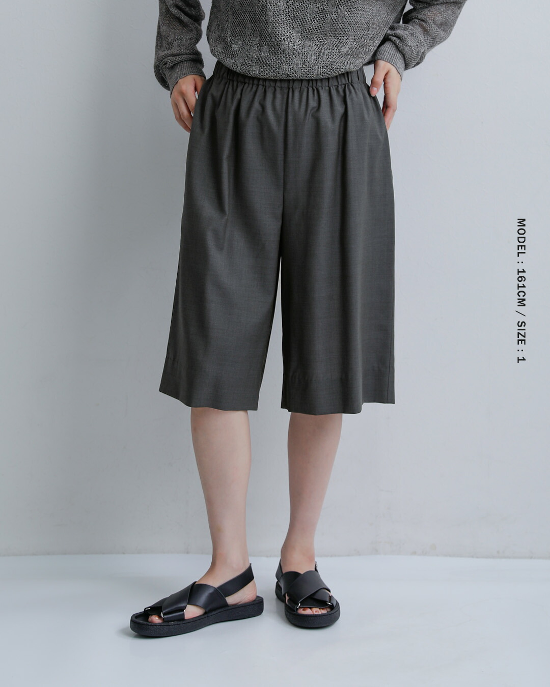 LOEFF(ロエフ)ウールトロ キュロットパンツ 8819-2-000001