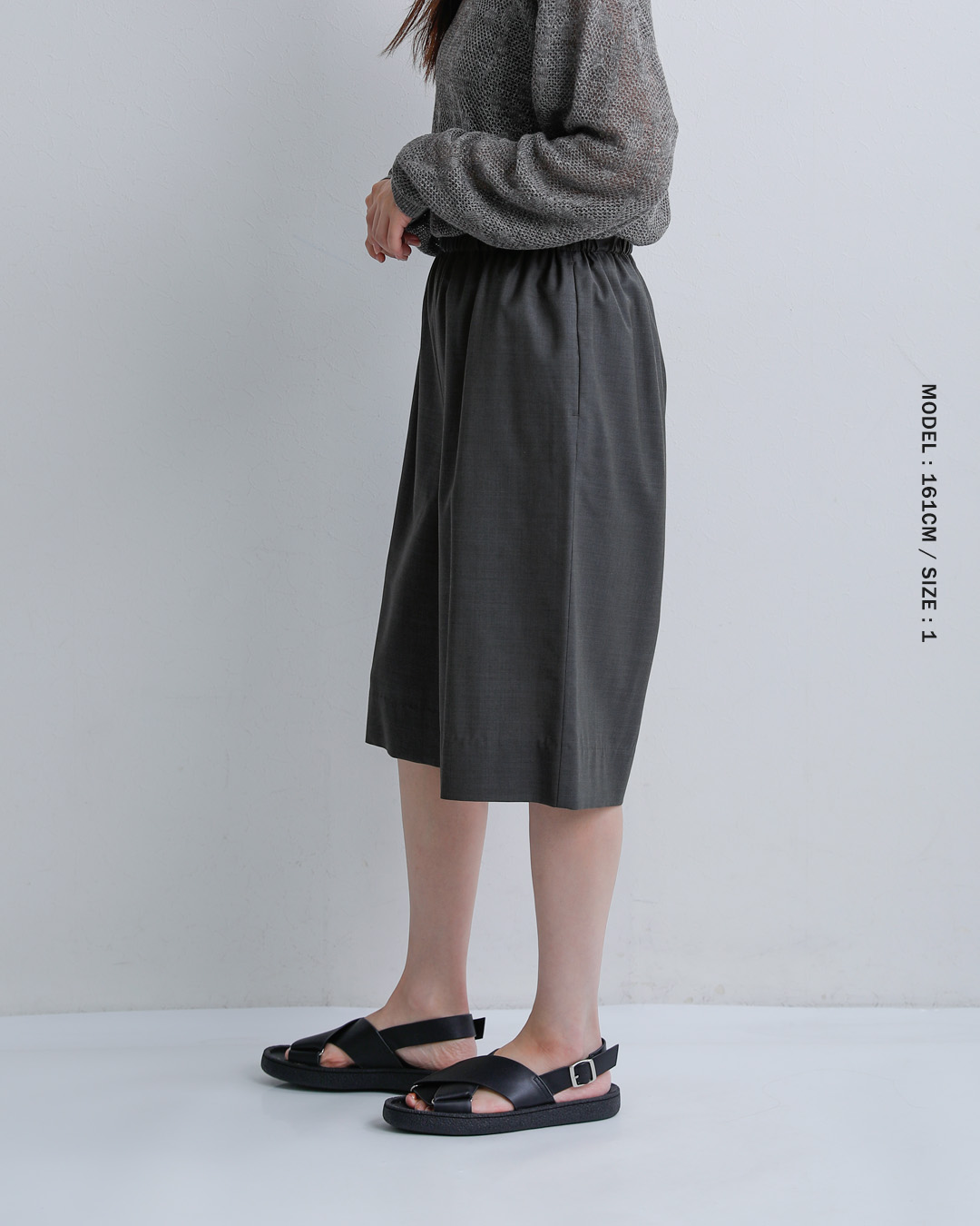 LOEFF(ロエフ)ウールトロ キュロットパンツ 8819-2-000001