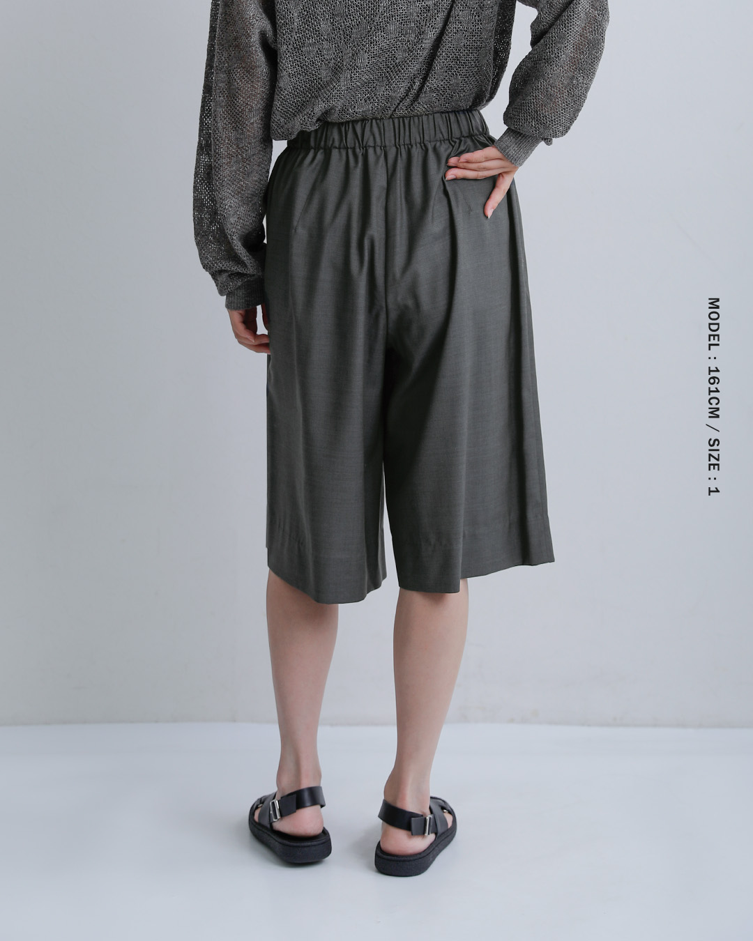 LOEFF(ロエフ)ウールトロ キュロットパンツ 8819-2-000001