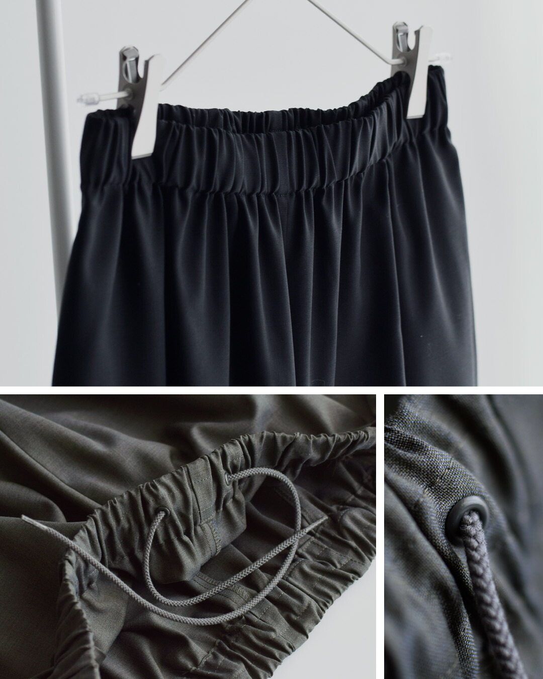 LOEFF(ロエフ)ウールトロ キュロットパンツ 8819-2-000001
