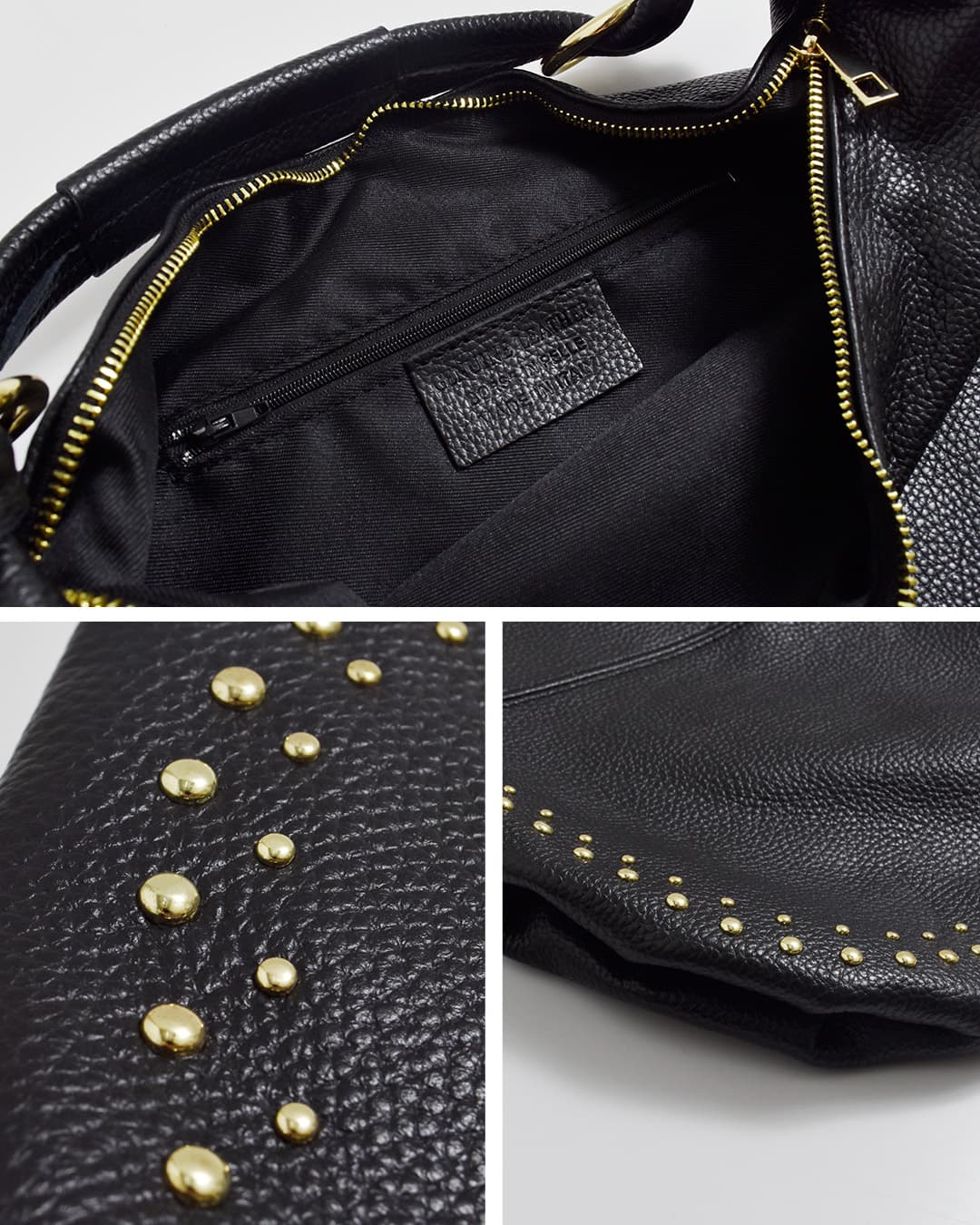 MARLON(マーロン)ドラーロレザー スタッズ トートバッグ 96-mar-bs6103