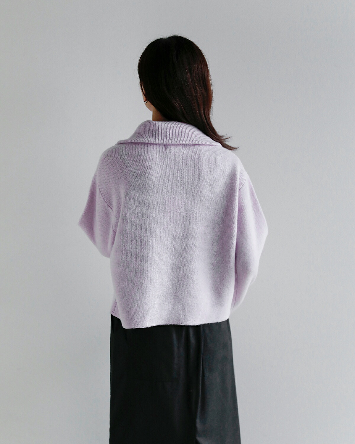 ANNUAL(アニュアル)ウールカシミア ハーフジップ ニット プルオーバー Half Zip Short Pullover a1213-317po10  秋冬