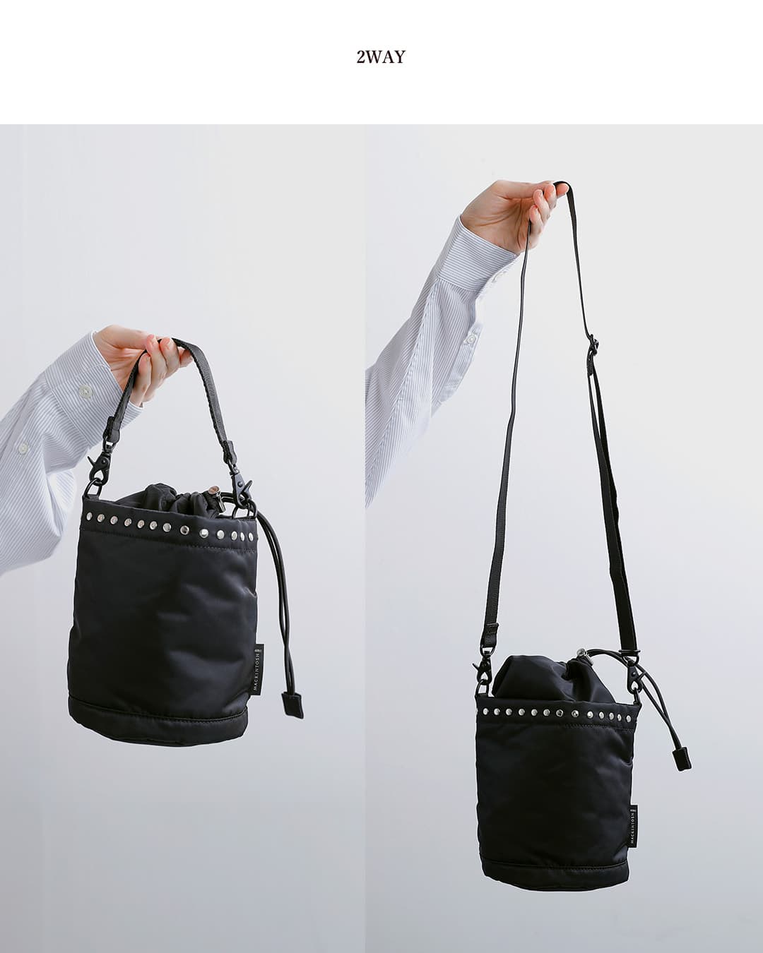 MACKINTOSHヘビーツイル 2WAY スタッズ バケットショルダーバッグ Annan Bucket Studs a262ss1011bapa