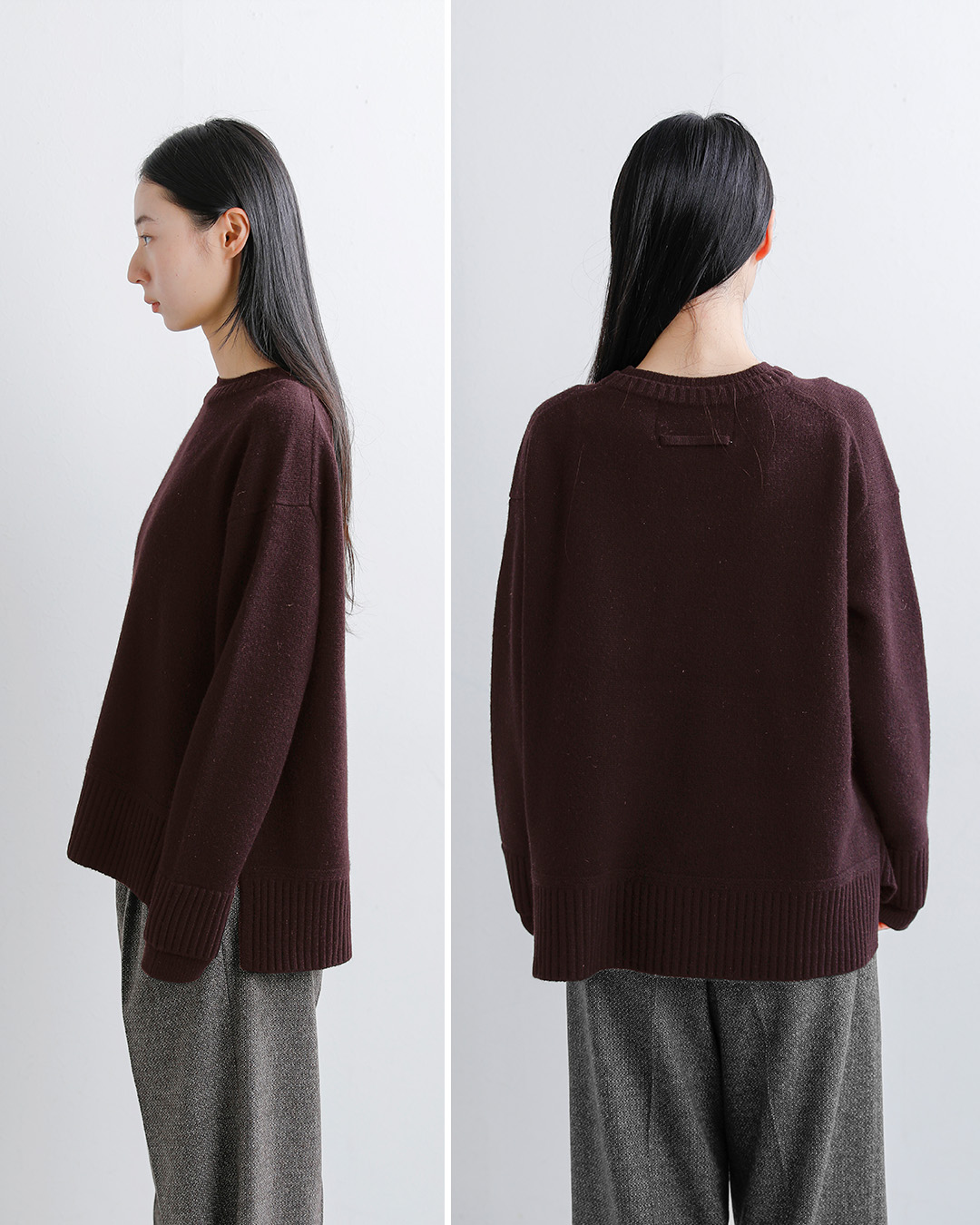 ADAWASカシミヤブレンド クルーネック ニットセーター adws-601-33-same1