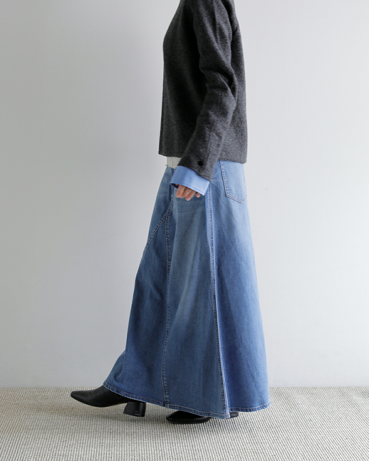 Healthy Denim(ヘルシーデニム)デニム ロングス カート Apricot apricot