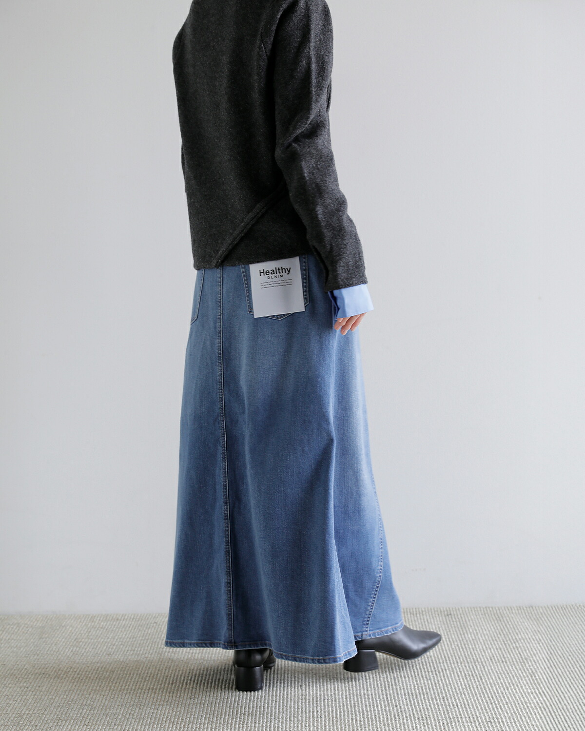 Healthy Denim(ヘルシーデニム)デニム ロングス カート Apricot apricot