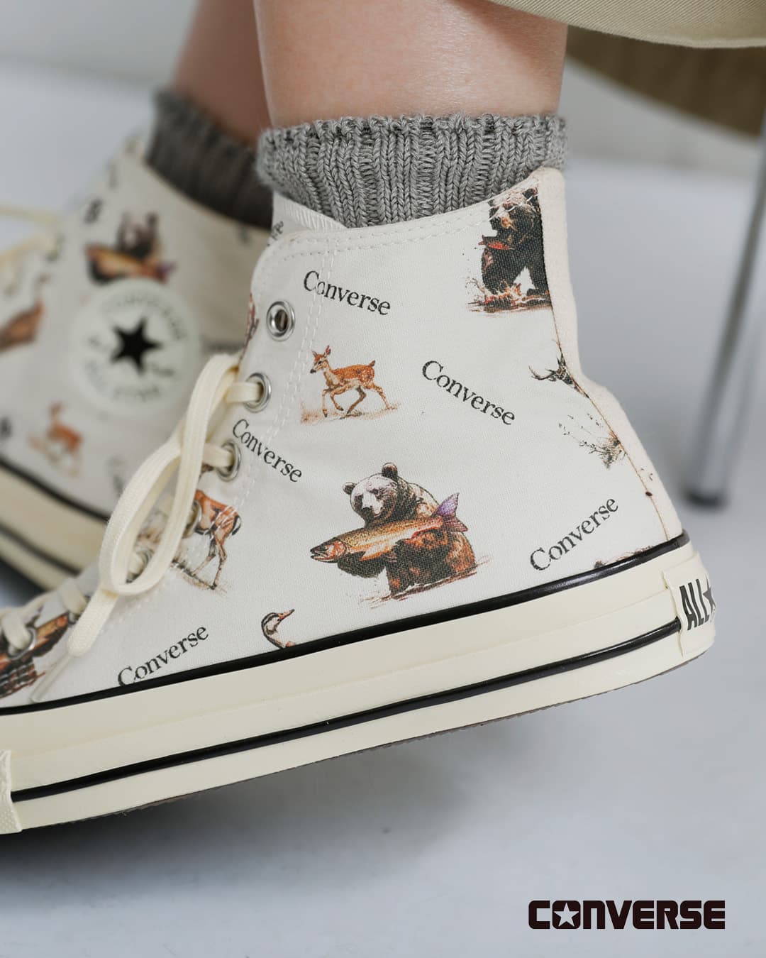 CONVERSE(コンバース)オールスター エイジド ハンティング HI スニーカー as-aged-hunt-hi
