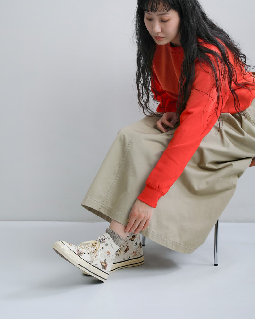 CONVERSE(コンバース)オールスター エイジド ハンティング HI スニーカー as-aged-hunt-hi