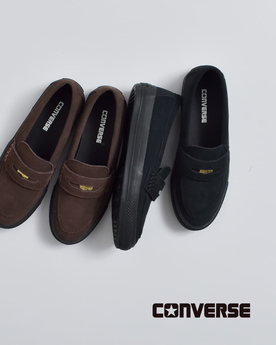 CONVERSEオールスター スエード コインローファー as-c-loafer-su