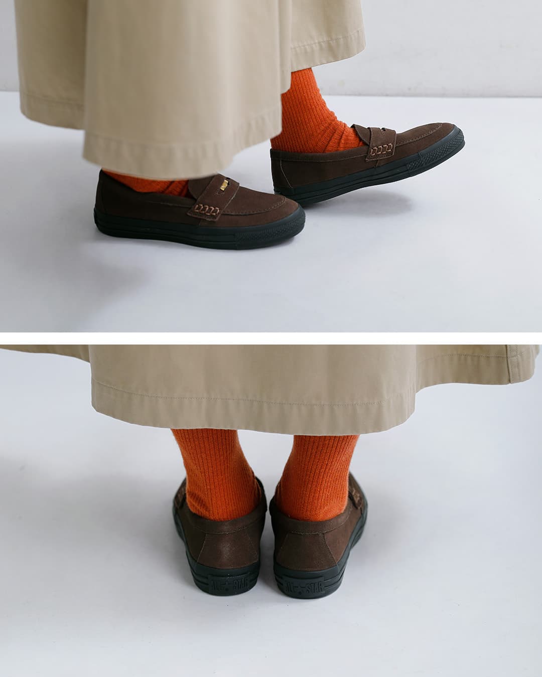 CONVERSEオールスター スエード コインローファー as-c-loafer-su