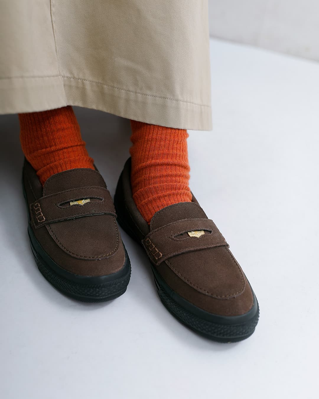 CONVERSEオールスター スエード コインローファー as-c-loafer-su