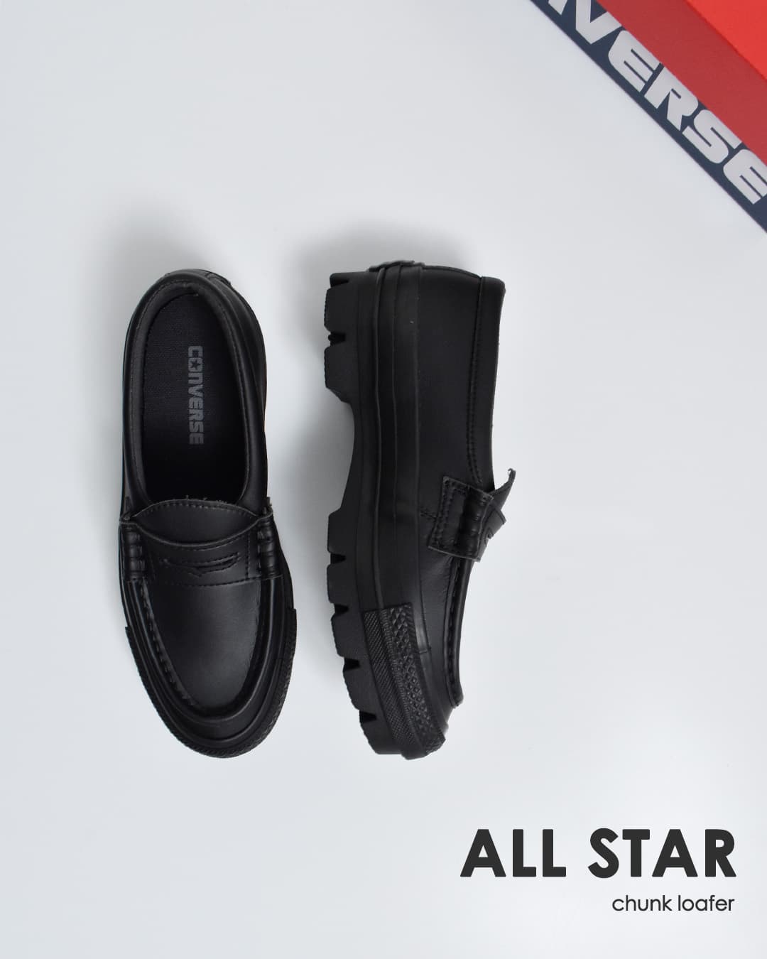 CONVERSEオールスター チャンク ローファー as-chunk-lo