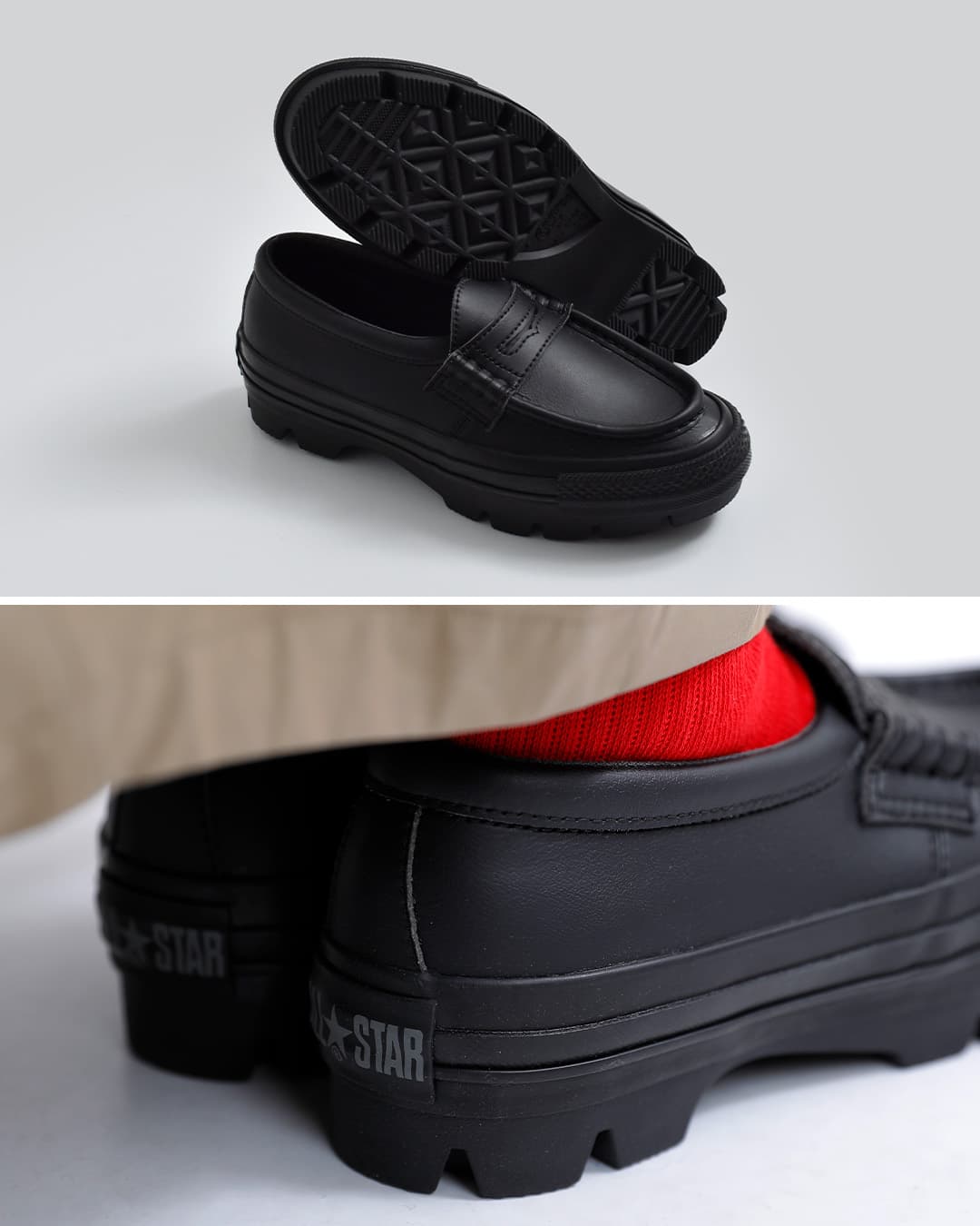 CONVERSEオールスター チャンク ローファー as-chunk-lo