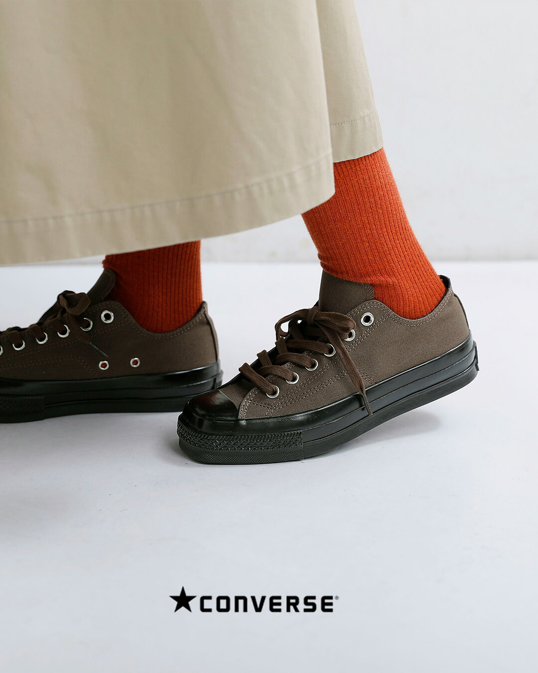 CONVERSEオールスター スクエアトウ OX スニーカー as-sq-toe-ox