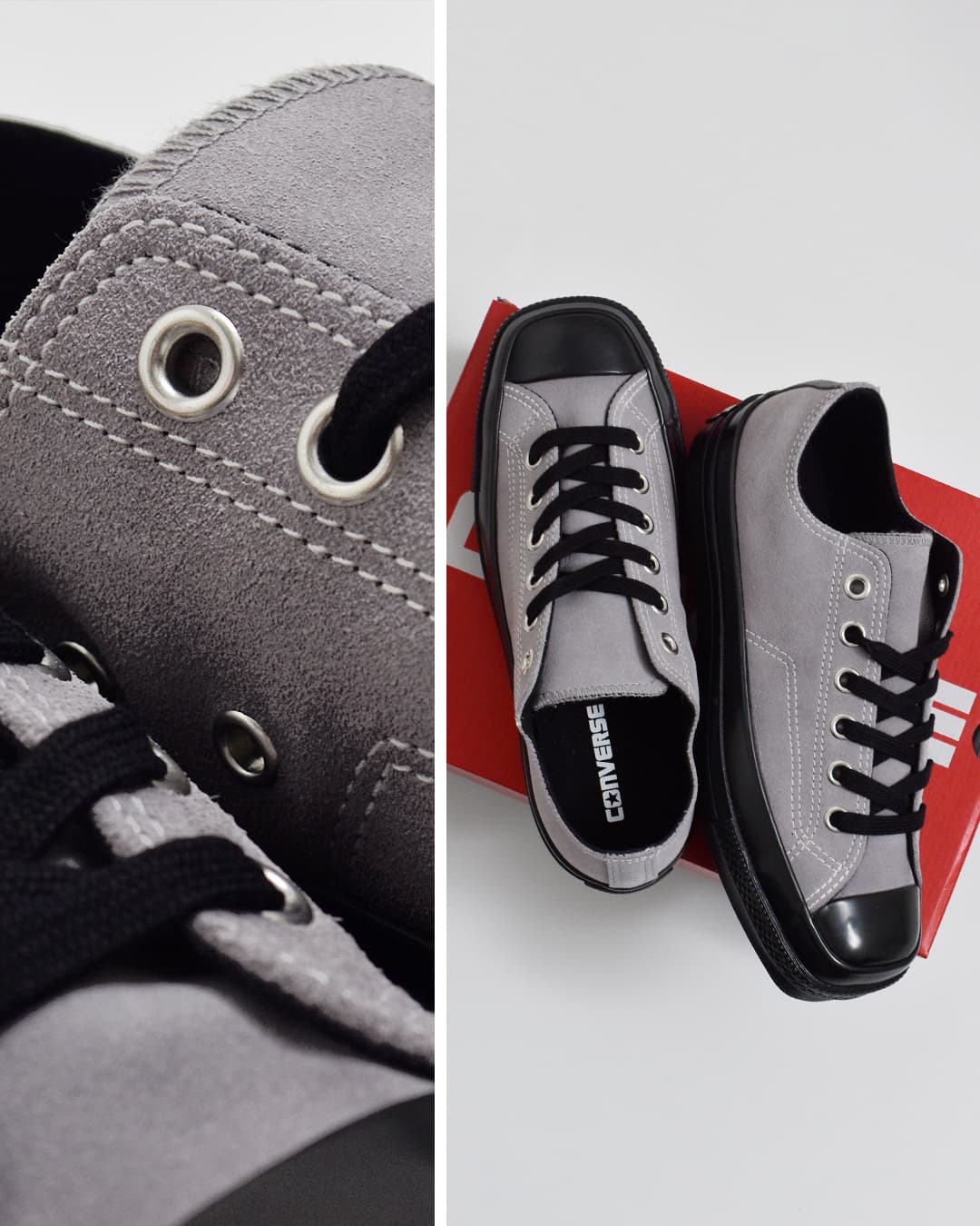 CONVERSE(コンバース)オールスター スクエアトゥ スエード OX スニーカー as-sq-toe-su-ox