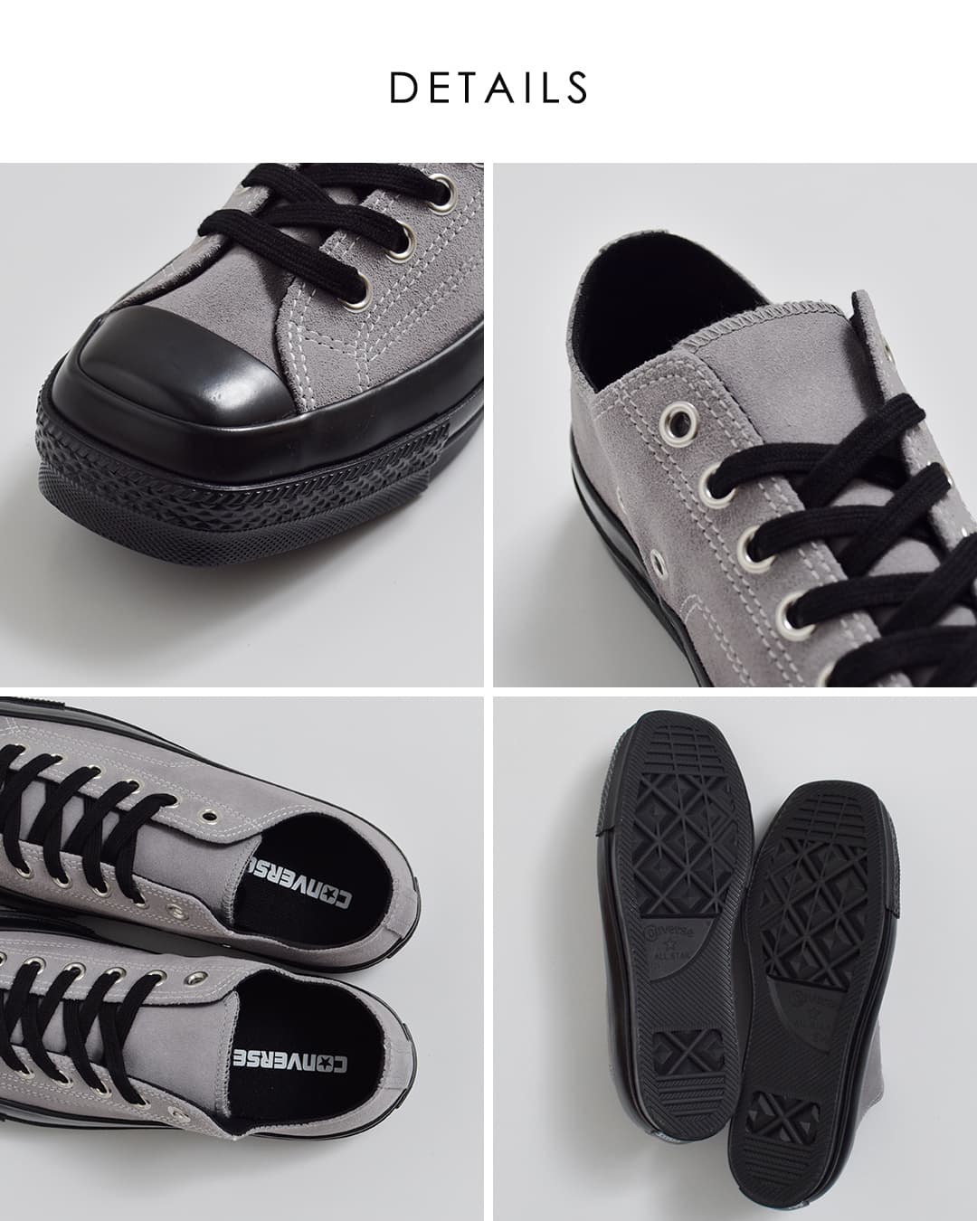 CONVERSE(コンバース)オールスター スクエアトゥ スエード OX スニーカー as-sq-toe-su-ox