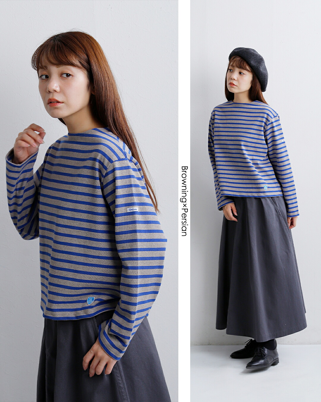 ORCIVAL(オーチバル・オーシバル)コットンロード クルーネック 長袖 Tシャツ b259-26aw