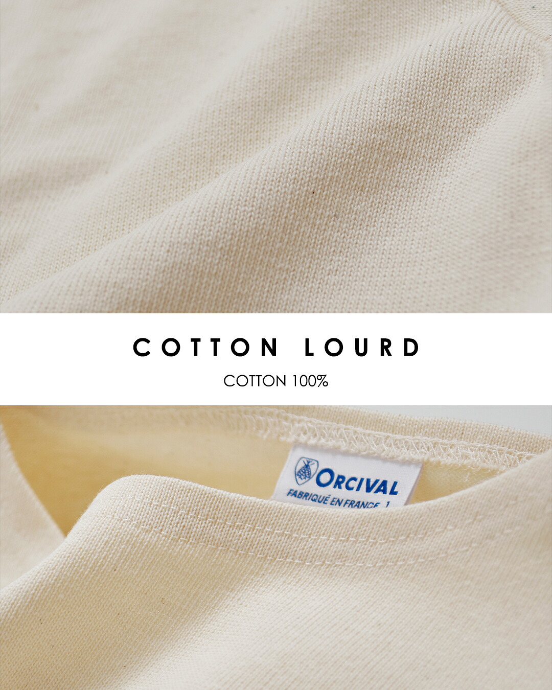 ORCIVAL(オーチバル・オーシバル)コットンロード クルーネック 長袖 Tシャツ b259-26aw