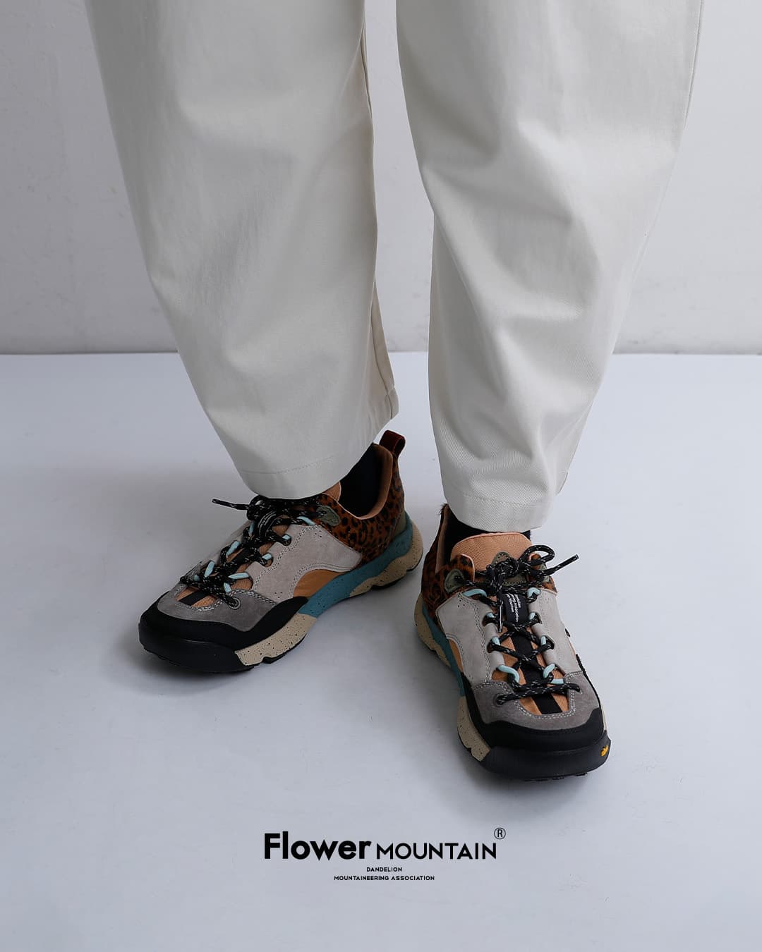 Flower MOUNTAINバックカントリー ピッグレザー コーデュラナイロン トレッキング スニーカー BACK COUNTRY backcountry-same1