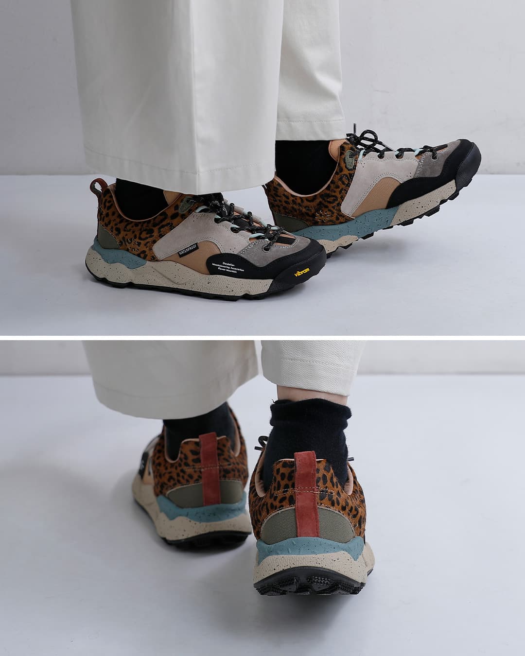 Flower MOUNTAINバックカントリー ピッグレザー コーデュラナイロン トレッキング スニーカー BACK COUNTRY backcountry-same1