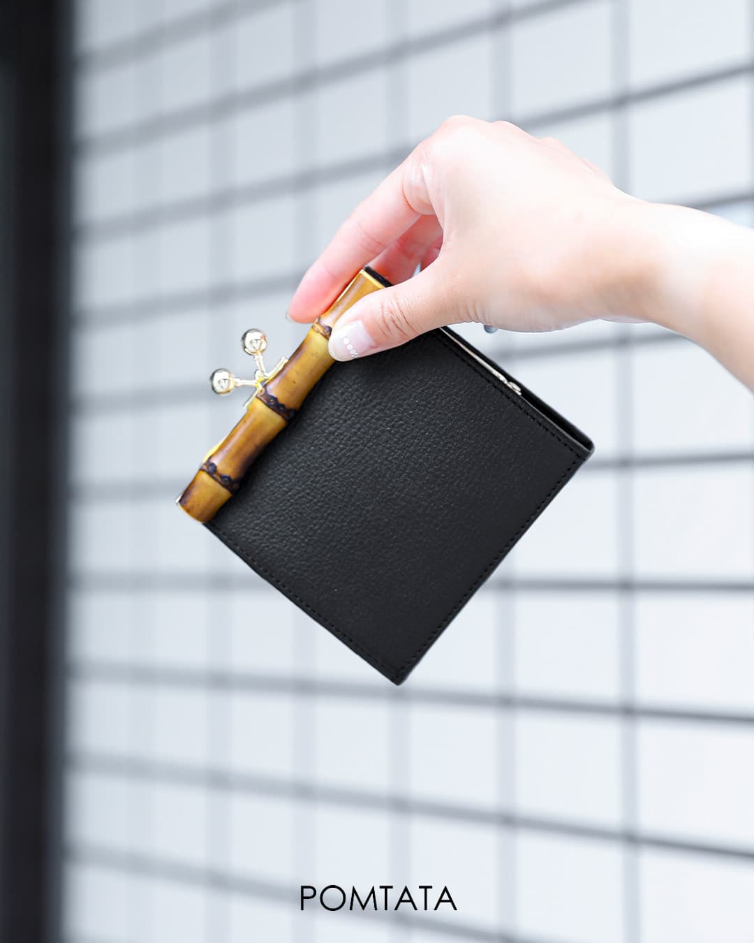 POMTATAグローブレザー ショート ウォレット “BAM SERIES” bam-short-wallet