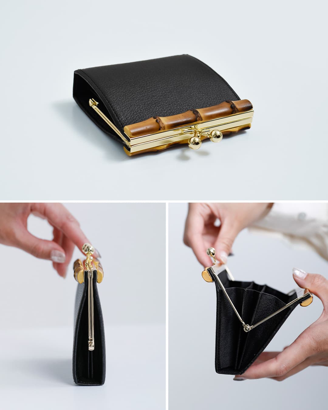 POMTATAグローブレザー ショート ウォレット “BAM SERIES” bam-short-wallet