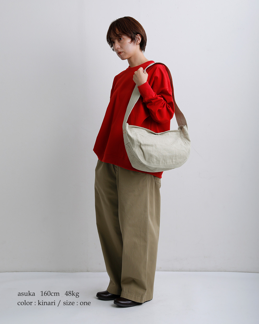 MARINE DAYリネンキャンバス ショルダーバッグ “BLUEBLUE” blueblue-linen