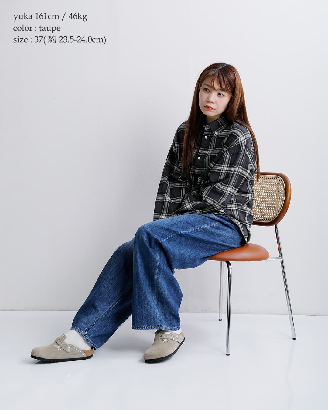 BIRKENSTOCK(ビルケンシュトック)ボストン リベット スエードレザー ナロー フラット サンダル BOSTON RIVET boston-rivet