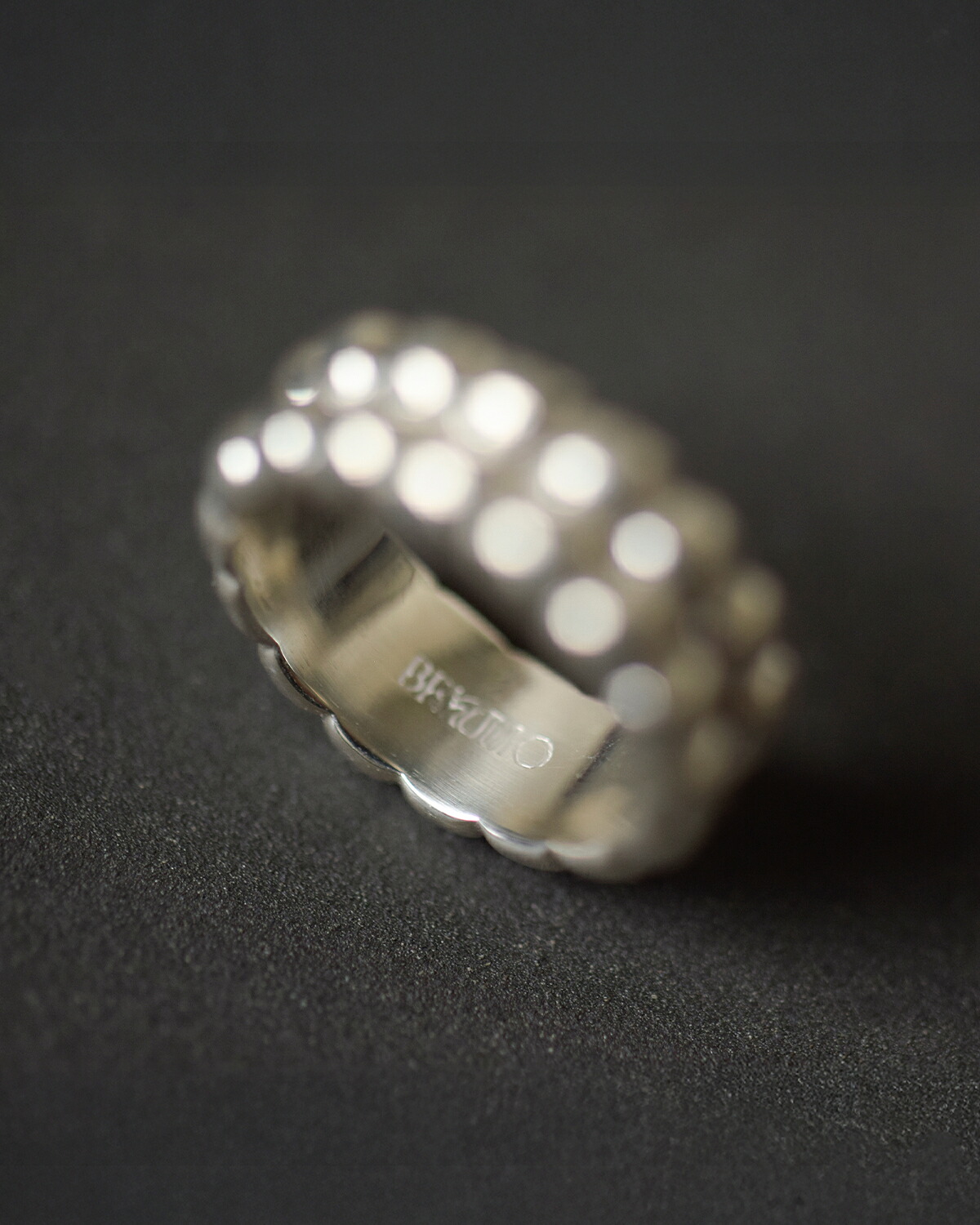 BRKUMO(ブラクモ)ダブルレイヤー シルバー リング omochi ring br25gaw10-sv