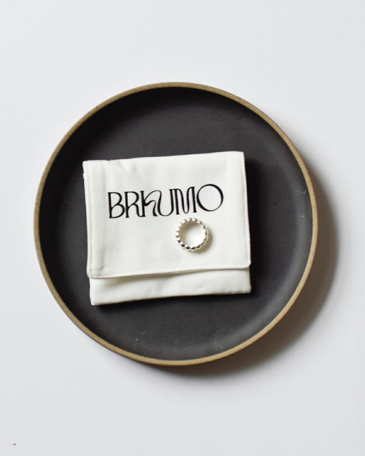 BRKUMO(ブラクモ)ダブルレイヤー シルバー リング omochi ring br25gaw10-sv