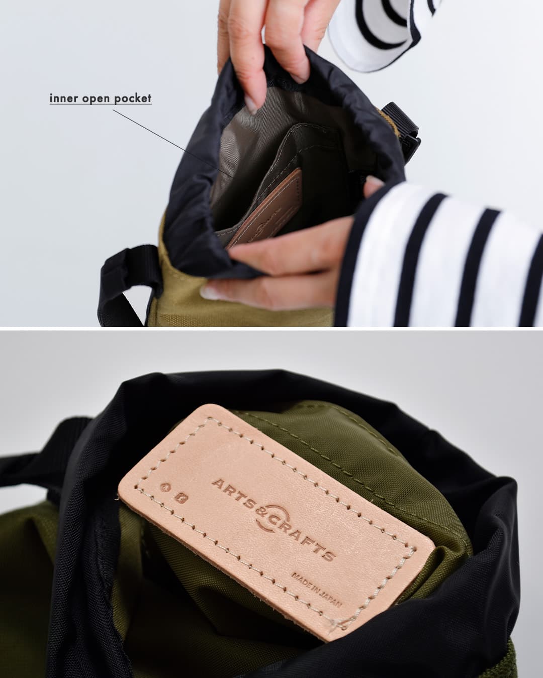 Arts&CraftsデュラブルナイロンチョークショルダーバッグS chalk-shoulder-s