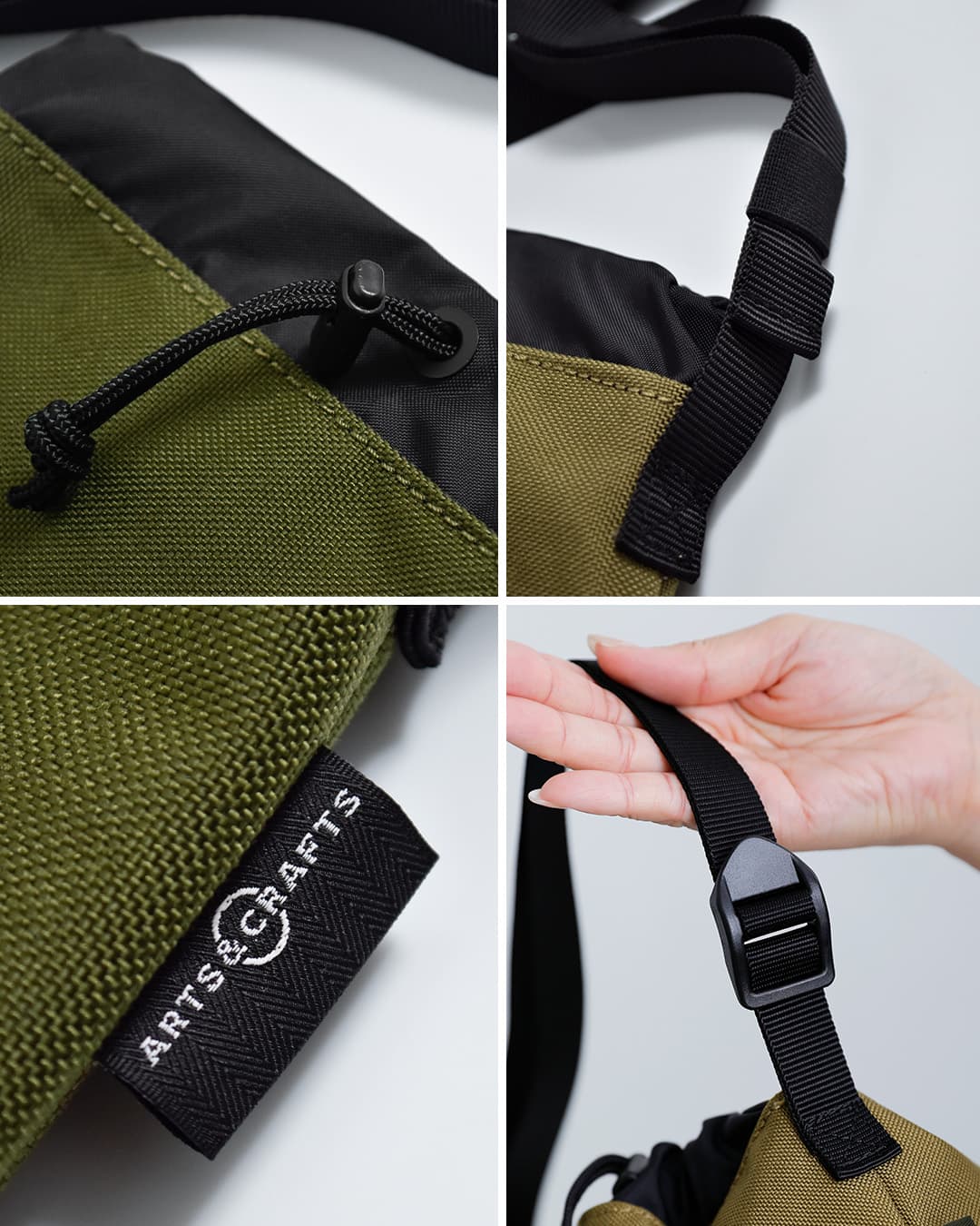 Arts&CraftsデュラブルナイロンチョークショルダーバッグS chalk-shoulder-s