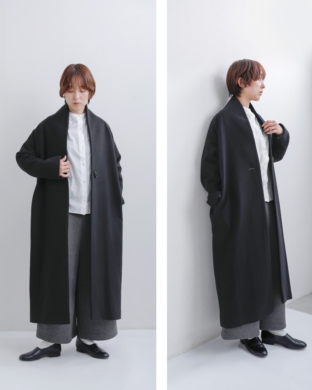 SI-HIRAI(�X�[�q���C)�X�y�V���������g�� �m�[�J���[ �����O�R�[�g NO COLLER COAT chaw26-4218