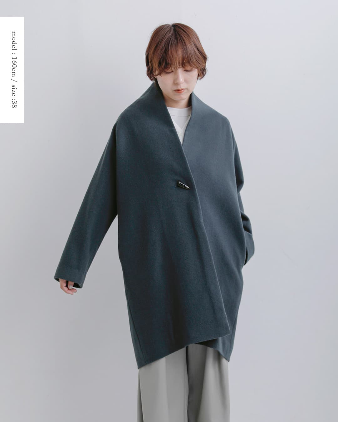 SI-HIRAI(�X�[�q���C)�X�y�V���������g�� �m�[�J���[�R�[�g SHORT NO COLLER COAT chaw26-4218sh