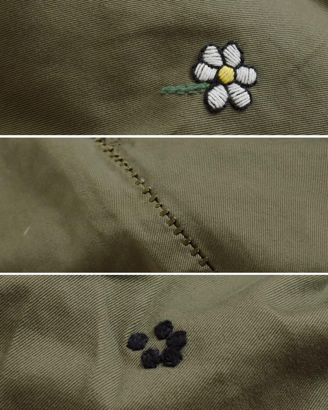 my beautiful landlet(マイ ビューティフル ランドレット)コットン フラワー柄 ツータック ワイドパンツ mbl-wd-chino-pt1-f