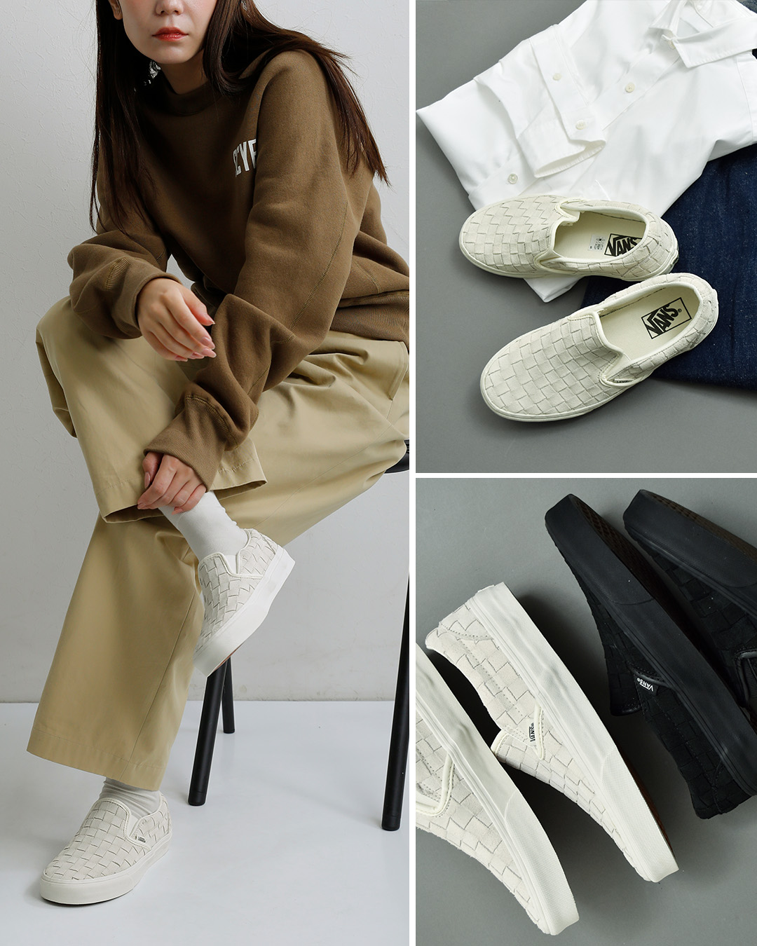 Vansクラシック スエード スリッポン スニーカー Classic Slip-On cl-slip-on-same2