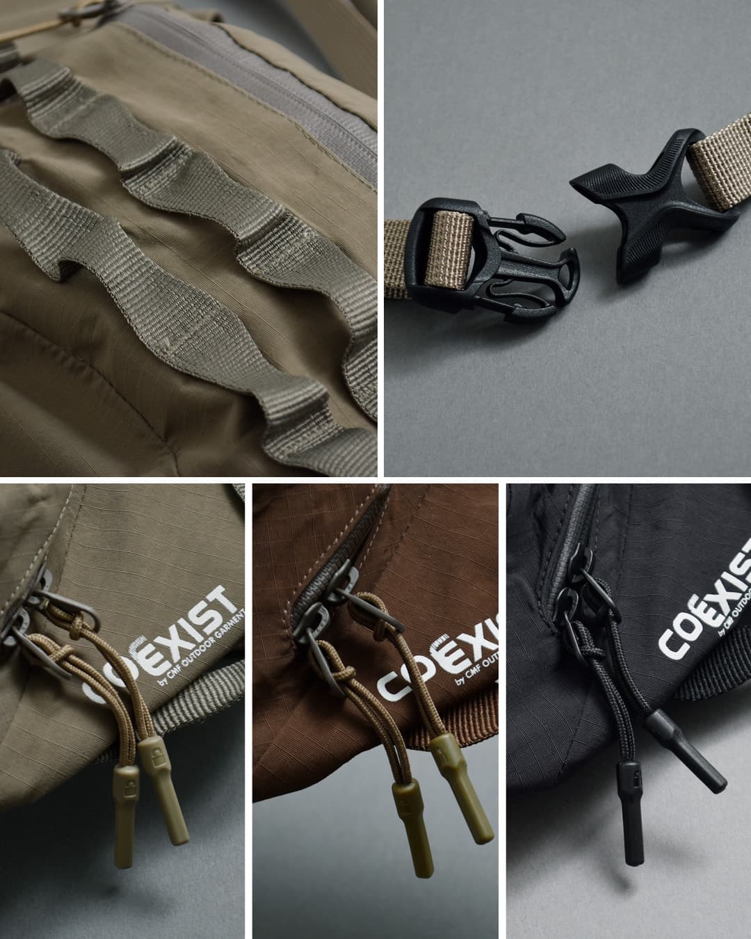 CMF OUTDOOR GARMENT(シーエムエフアウトドアガーメント)ミニマル ウエストポーチ FANNY PAC COEXIST cmf2602-ac18
