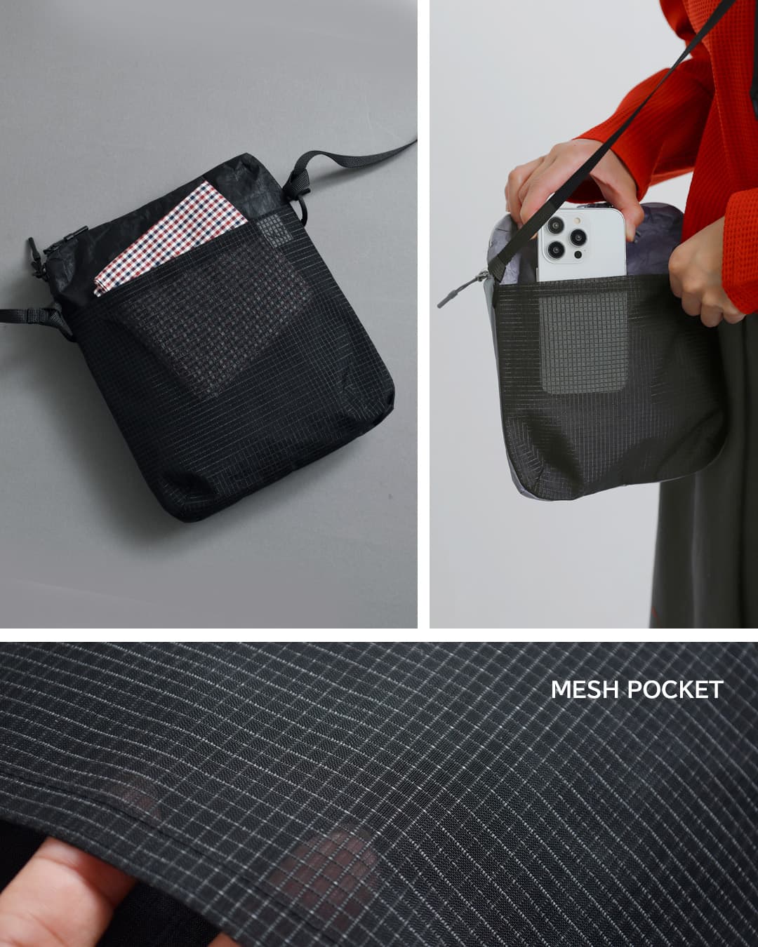 CMF OUTDOOR GARMENT(シーエムエフアウトドアガーメント)ダイニーマ ショルダーポーチ SMART POUCH DYNEEMA cmf2602-ac22