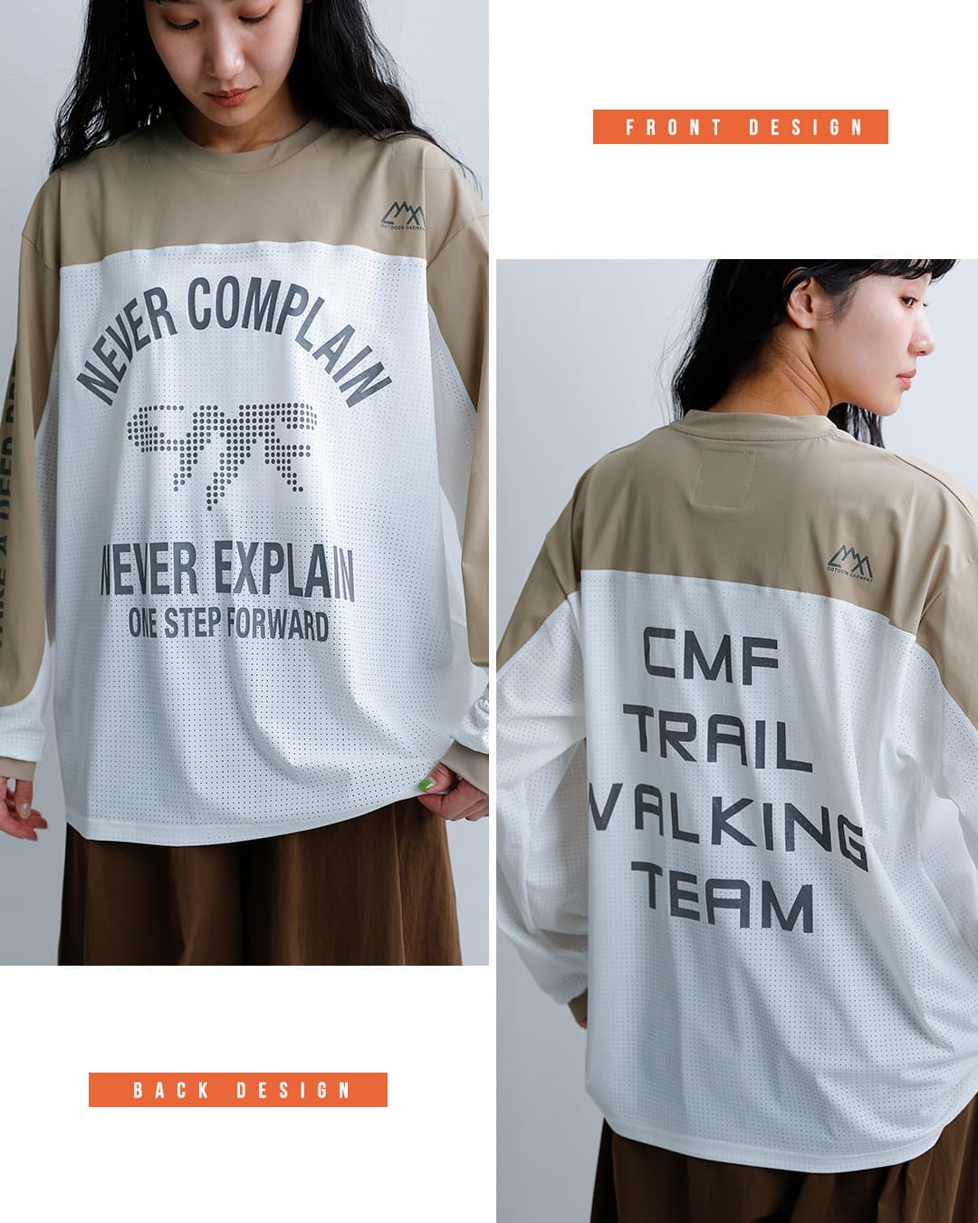 CMF OUTDOOR GARMENTグラフィック ロゴ 長袖Tシャツ BMX TEE cmf2602-c11