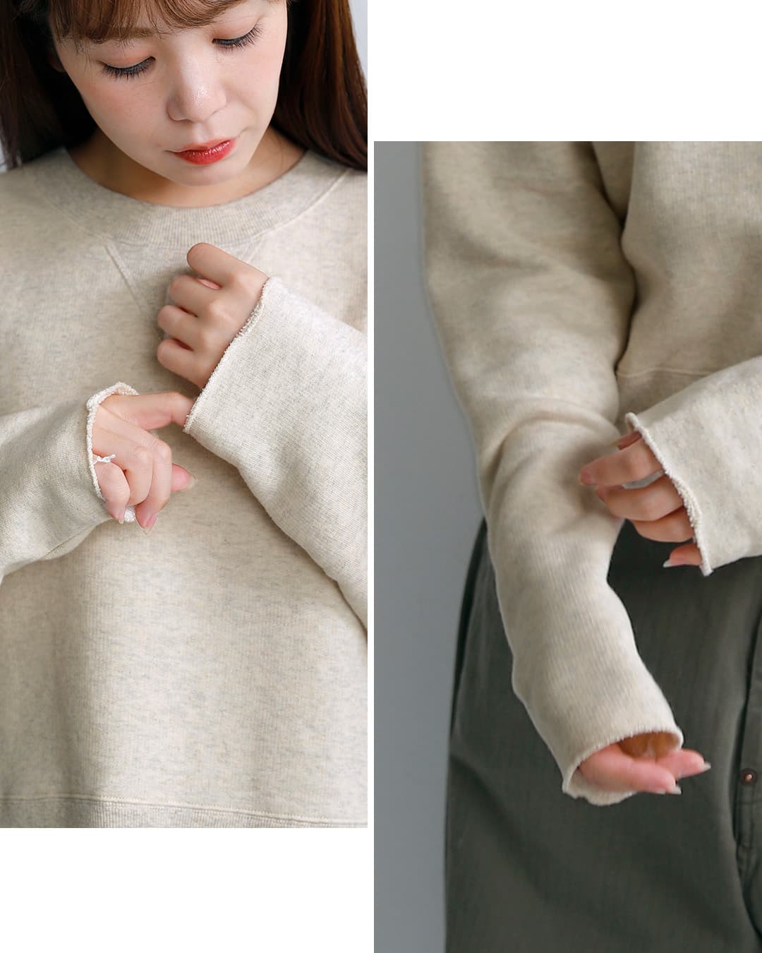 ordinaryfitsコットン裏毛 ワイド バーバー スウェットシャツ BARBER SWEAT cs022-326