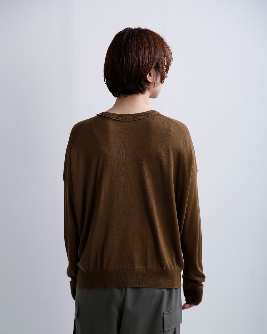 C.T.plageシルク カシミヤ クルーネック ニットセーター ct26306