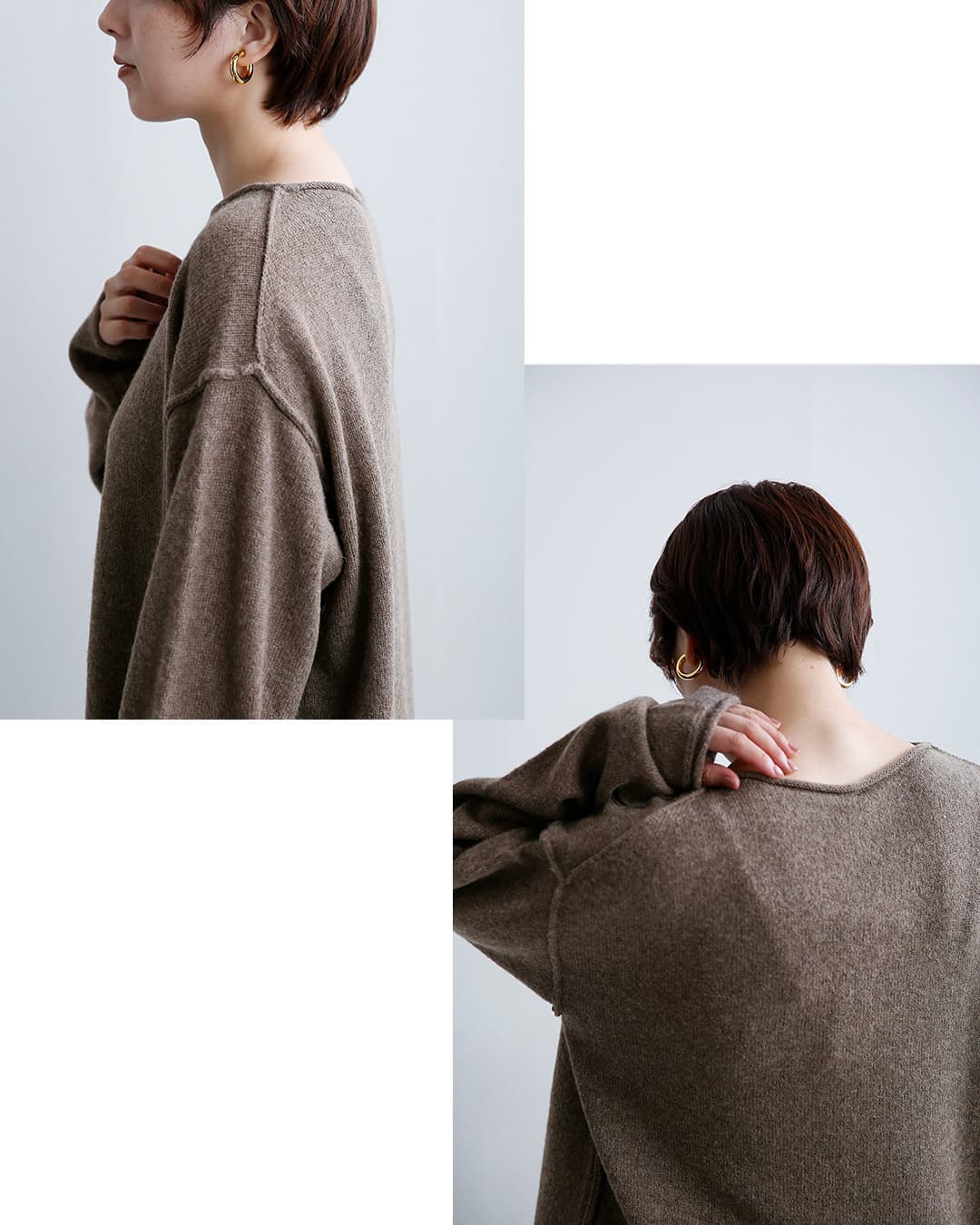 C.T.plageロイヤルアルパカ クルーネック ニットセーター ct26312