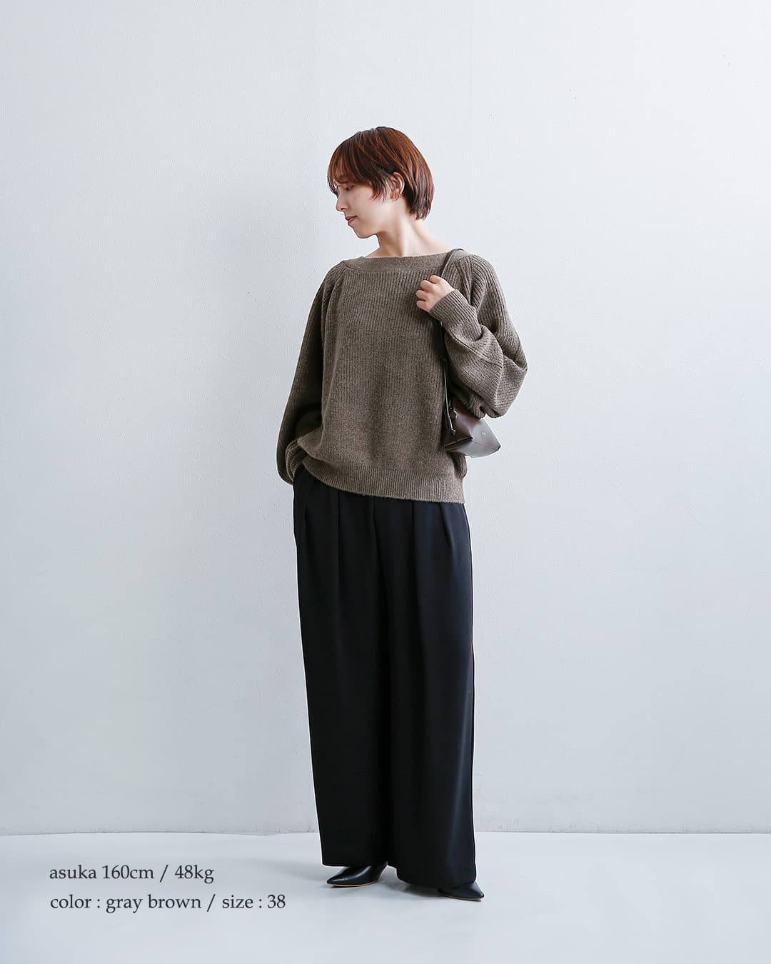 C.T.plageロイヤルアルパカ 片畔編み ニットセーター ct26315