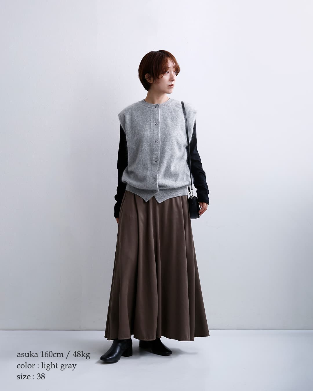 C.T.plageRWSウール ブラッシュ加工 ニットベスト ct26317