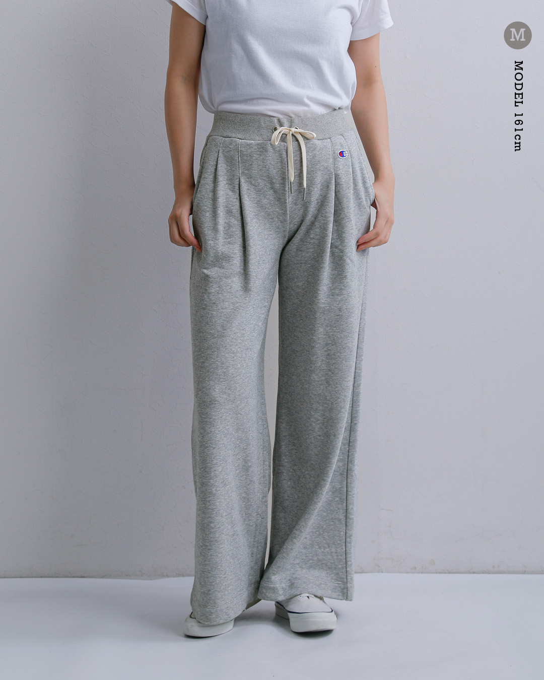 Champion(チャンピオン)コットン裏毛 ワイド スウェットパンツ cw-e208